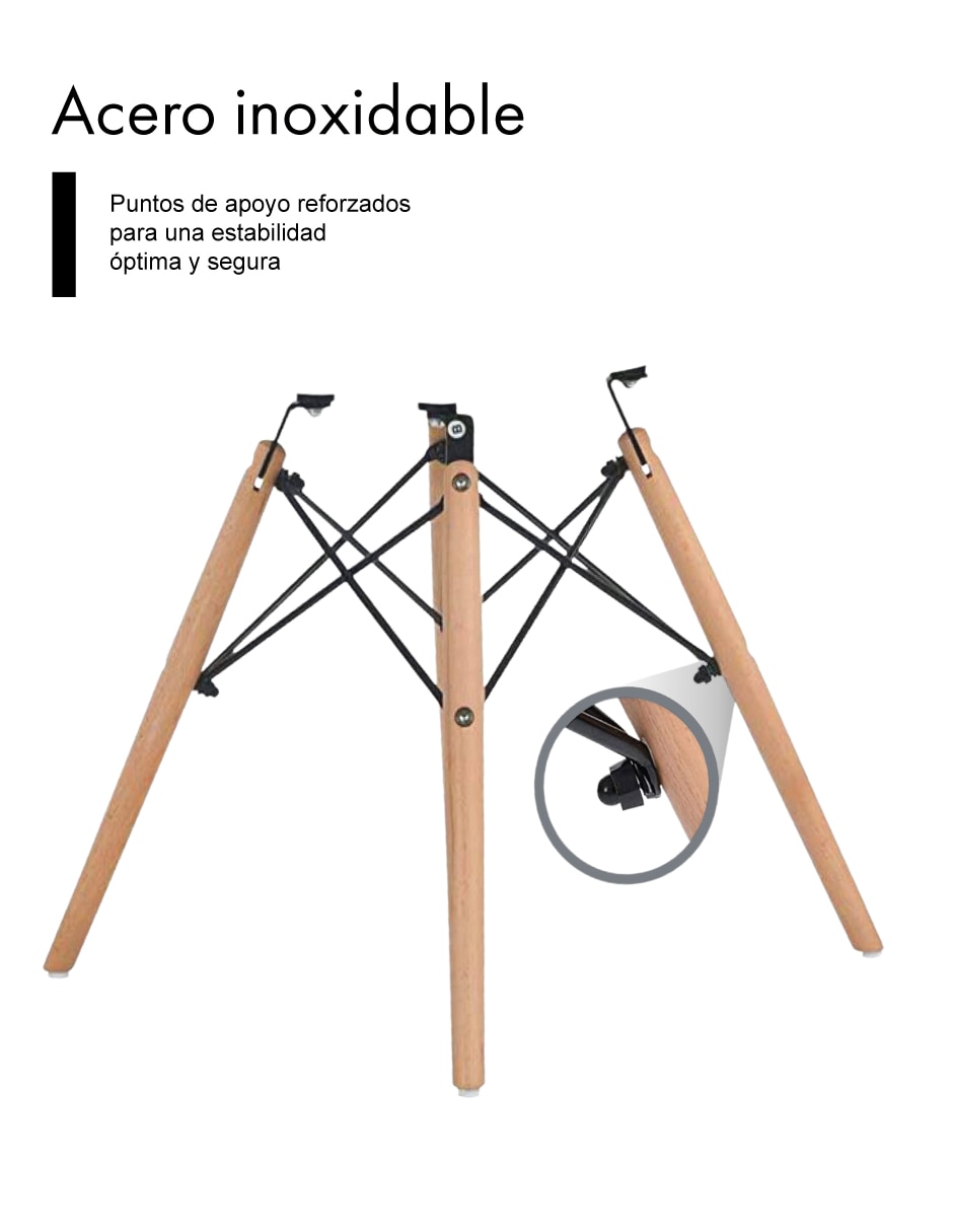 Mesa de comedor armable de mdf 4