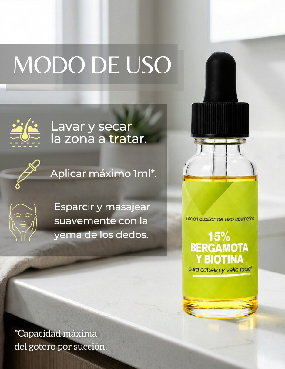 Set capilar tratamiento auxiliar en el crecimiento de cabello y barba para todo tipo 3 piezas 4