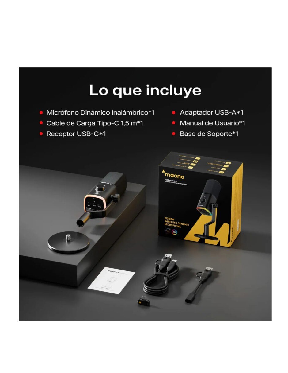 Micrófono gamer inalámbrica 5