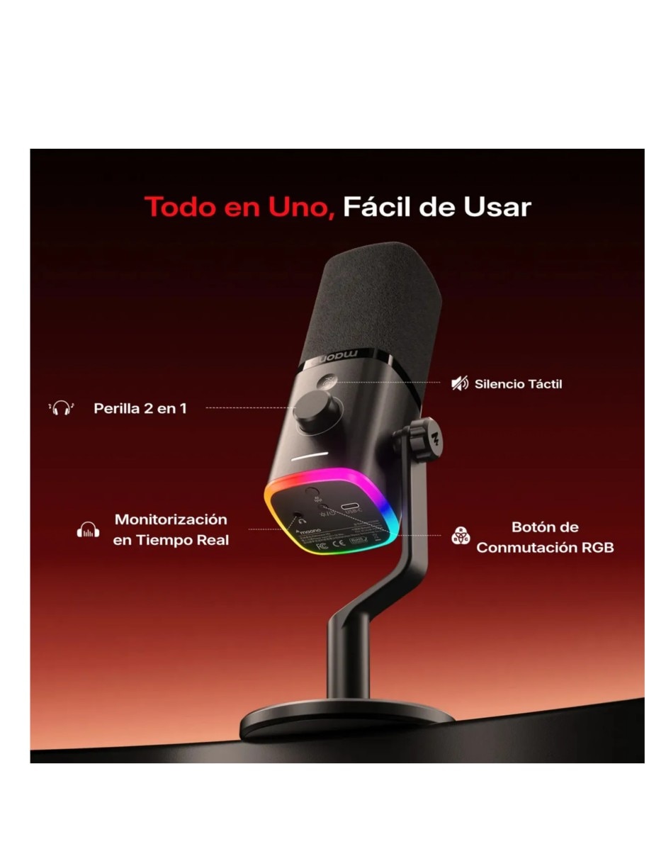 Micrófono gamer inalámbrica 2