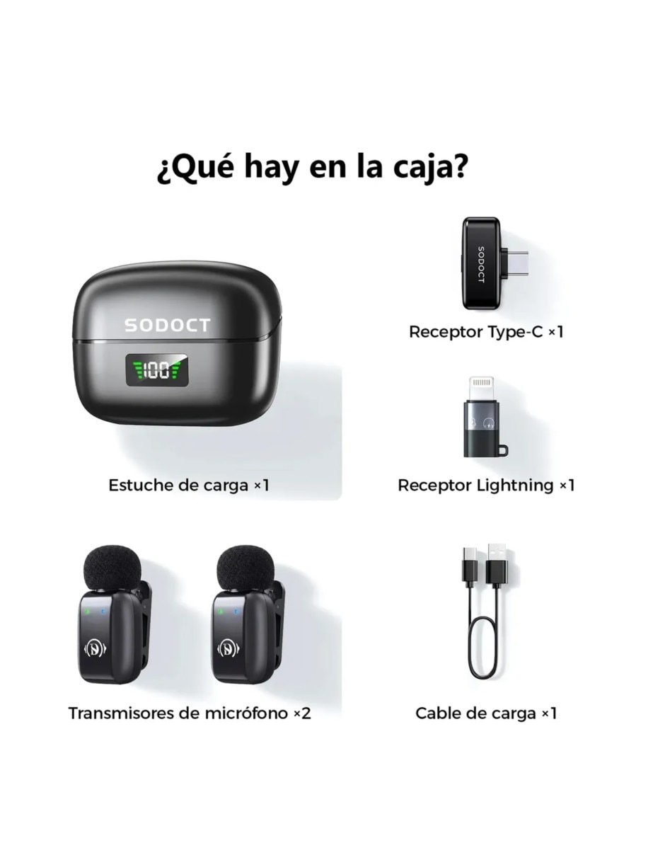 Set micrófono inalámbrica 4