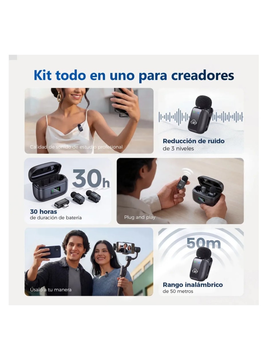 Set micrófono inalámbrica 2