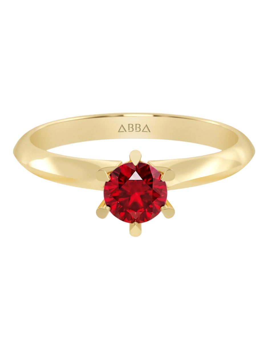 Anillo de compromiso de 14 k zirconia Anillo de compromiso de 14 k zirconia