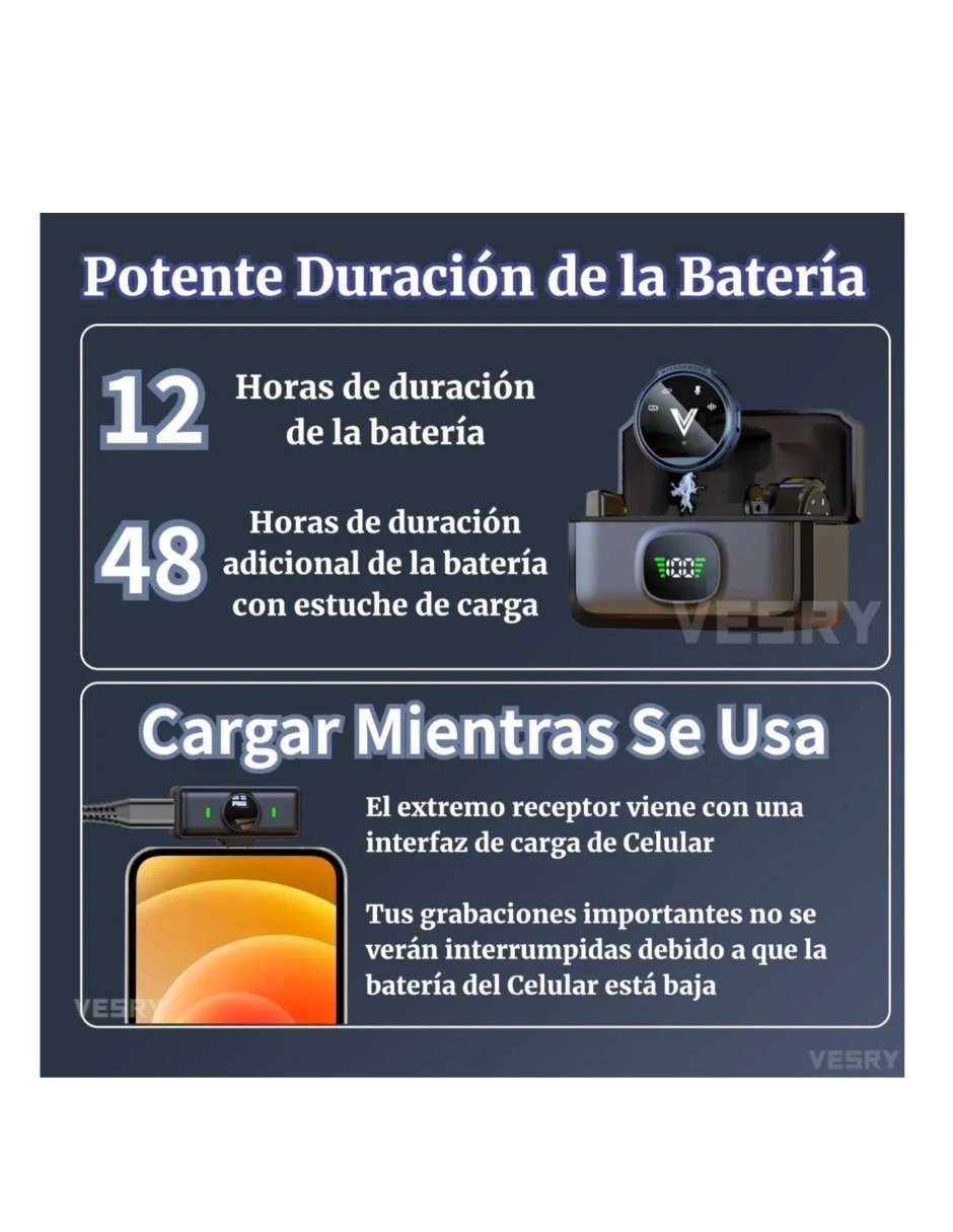 Set micrófono inalámbrica 4