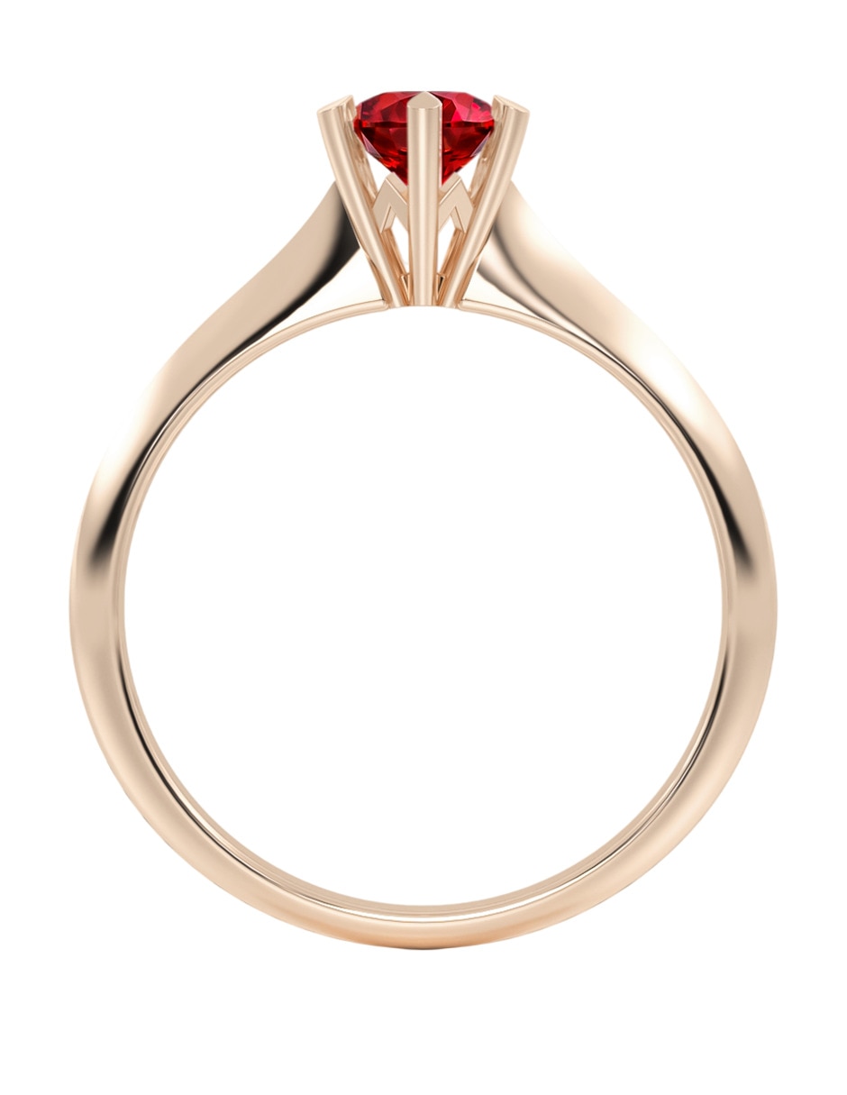 Anillo de compromiso de oro 14 k 3