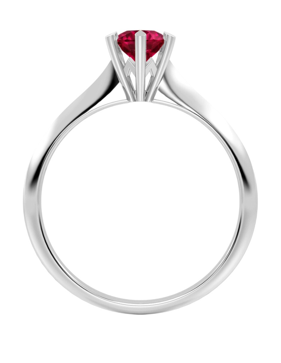 Anillo de compromiso de oro 14 k 3
