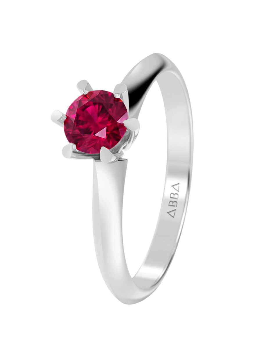 Anillo de compromiso de oro 14 k 4