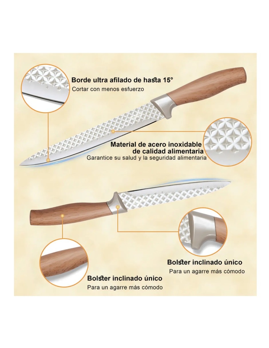 Cuchillo carnicero 10 piezas 4