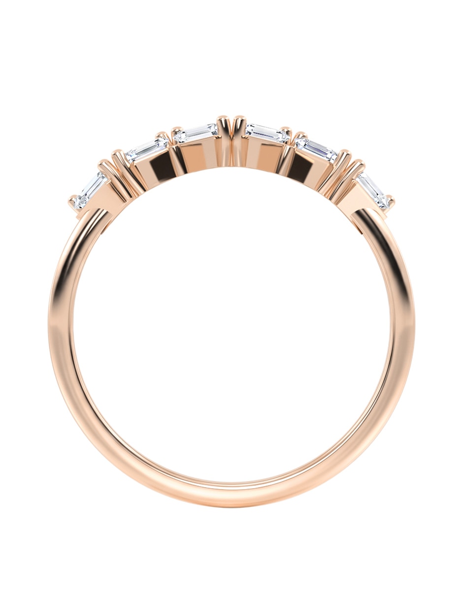 Anillo 10 k de oro zirconia brillante 3