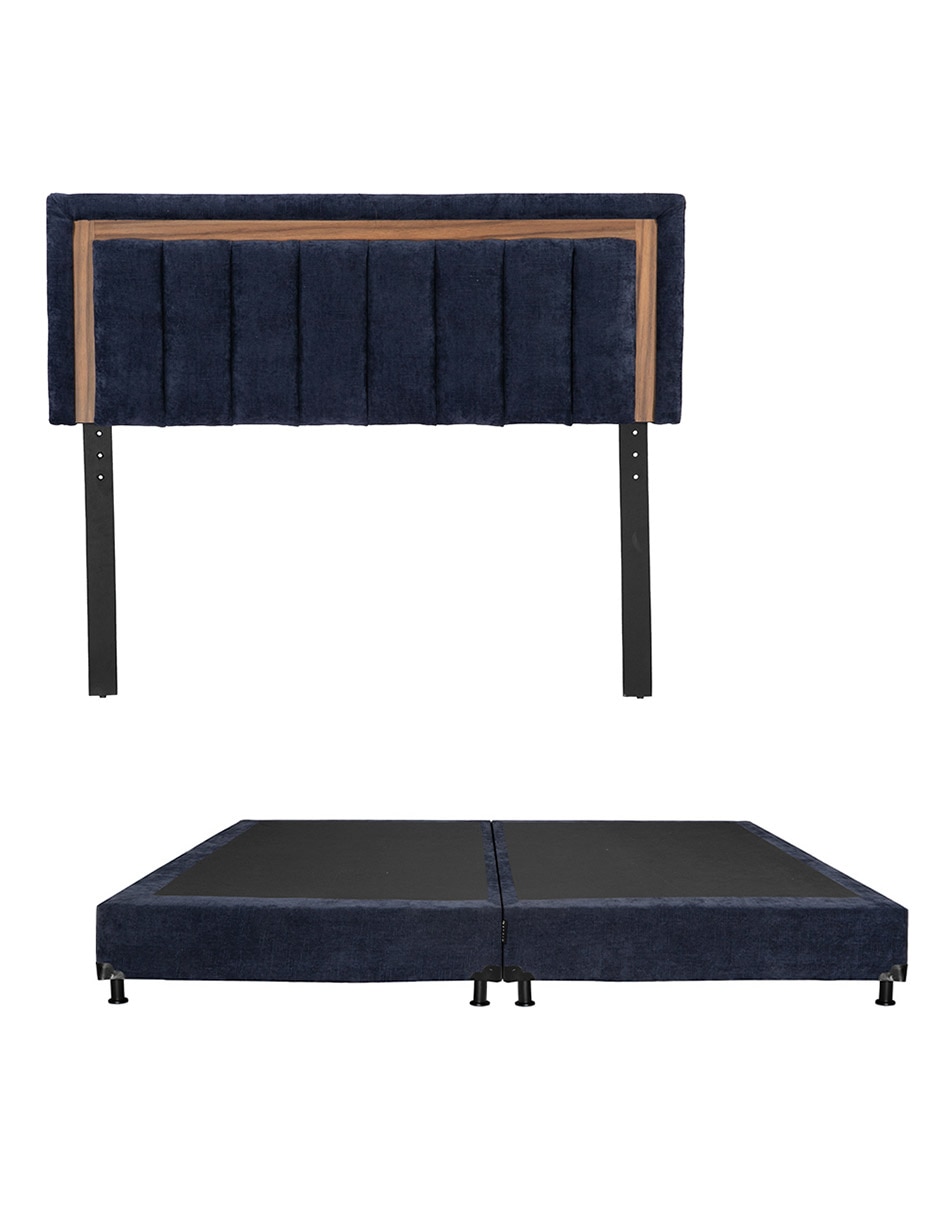 Cama de madera y tela Cama de madera y tela