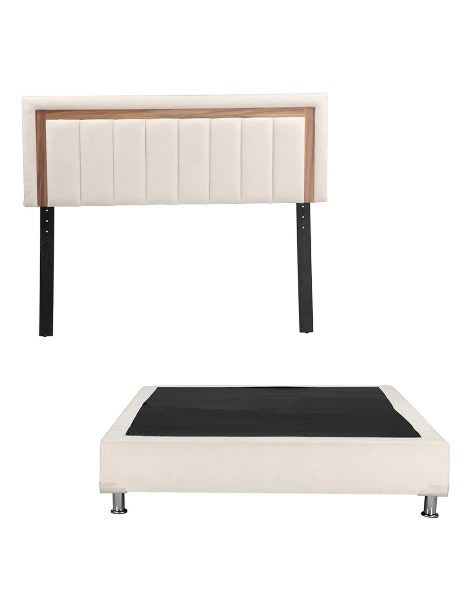 Cama de madera y tela 1