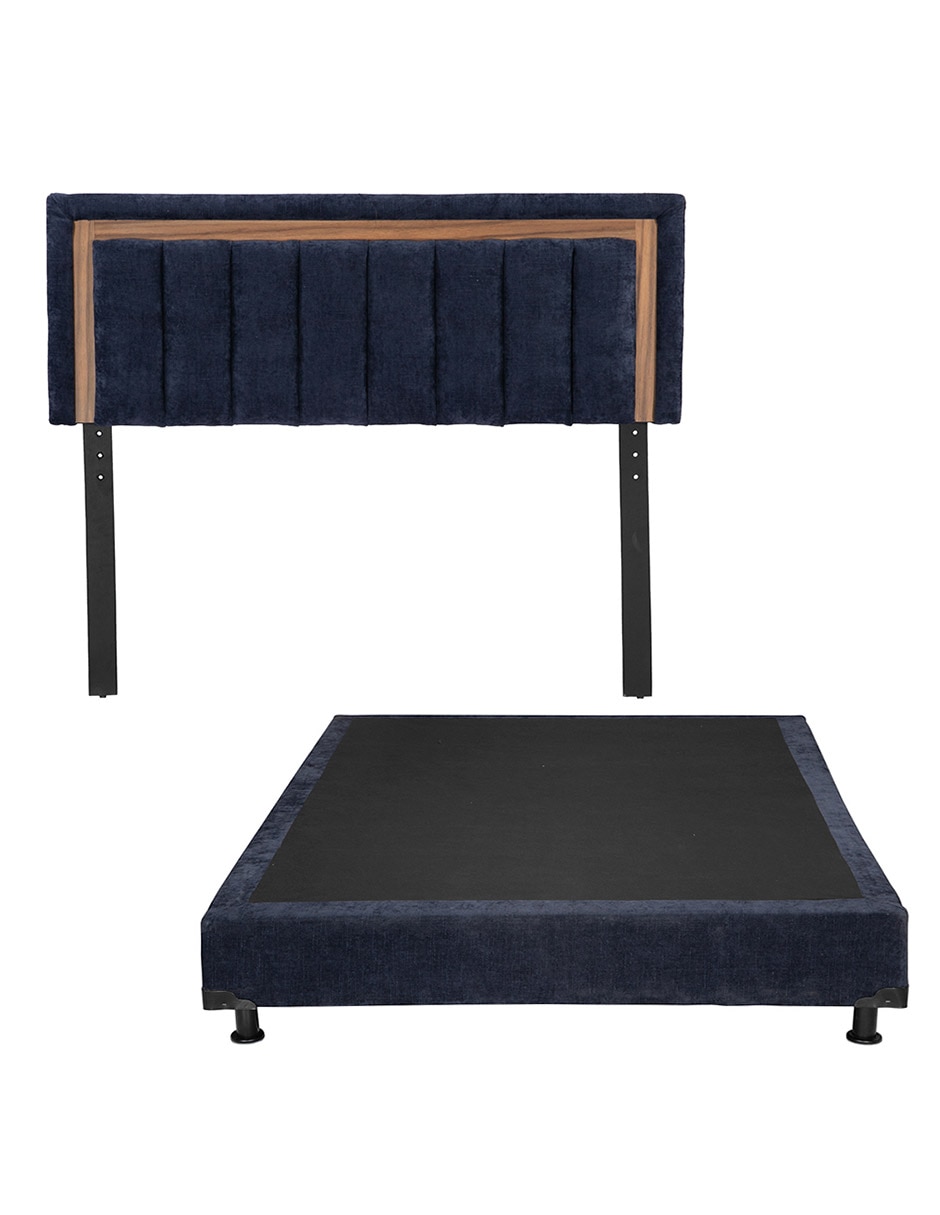 Cama de madera y tela Cama de madera y tela