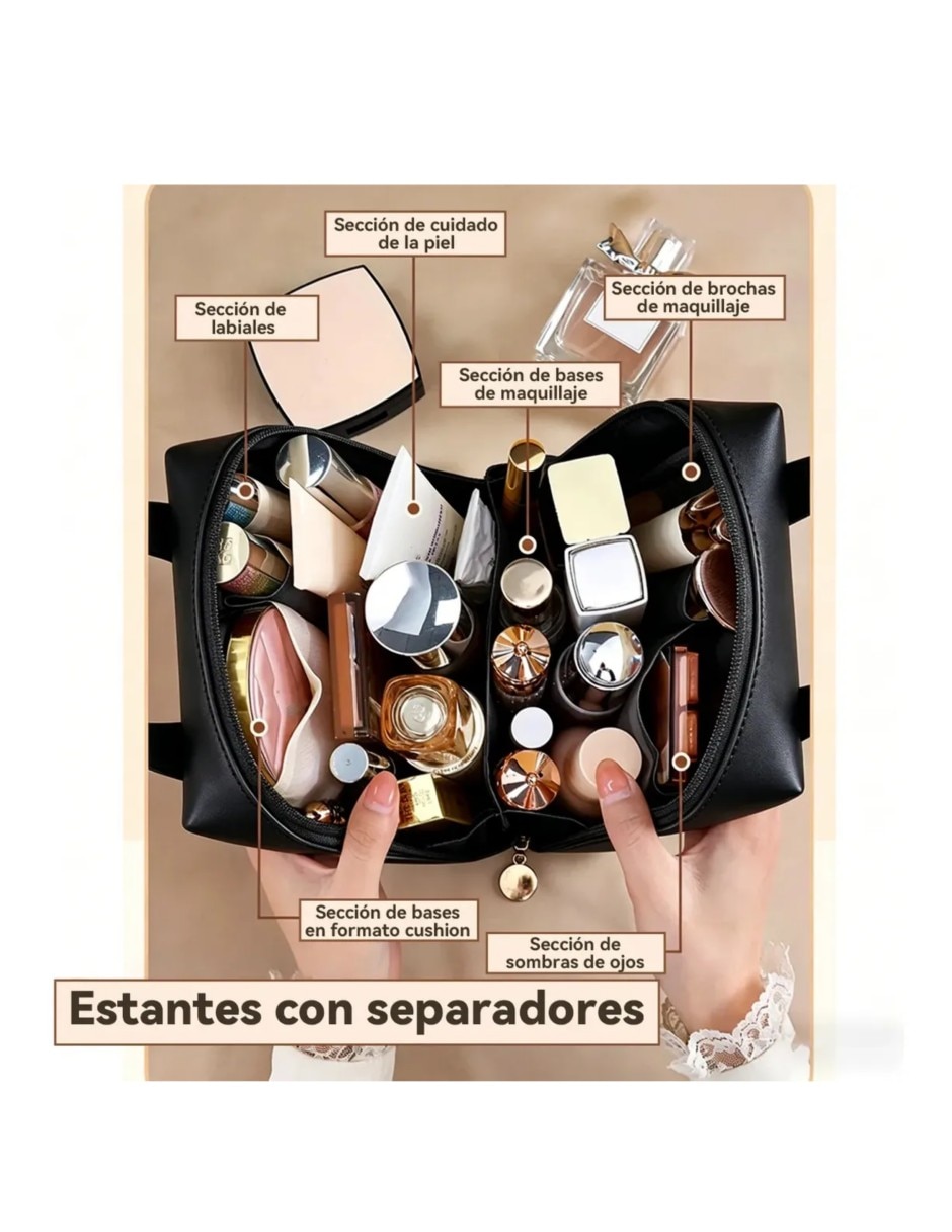 Neceser para maquillaje Daisy impermeable de ABS para mujer 3