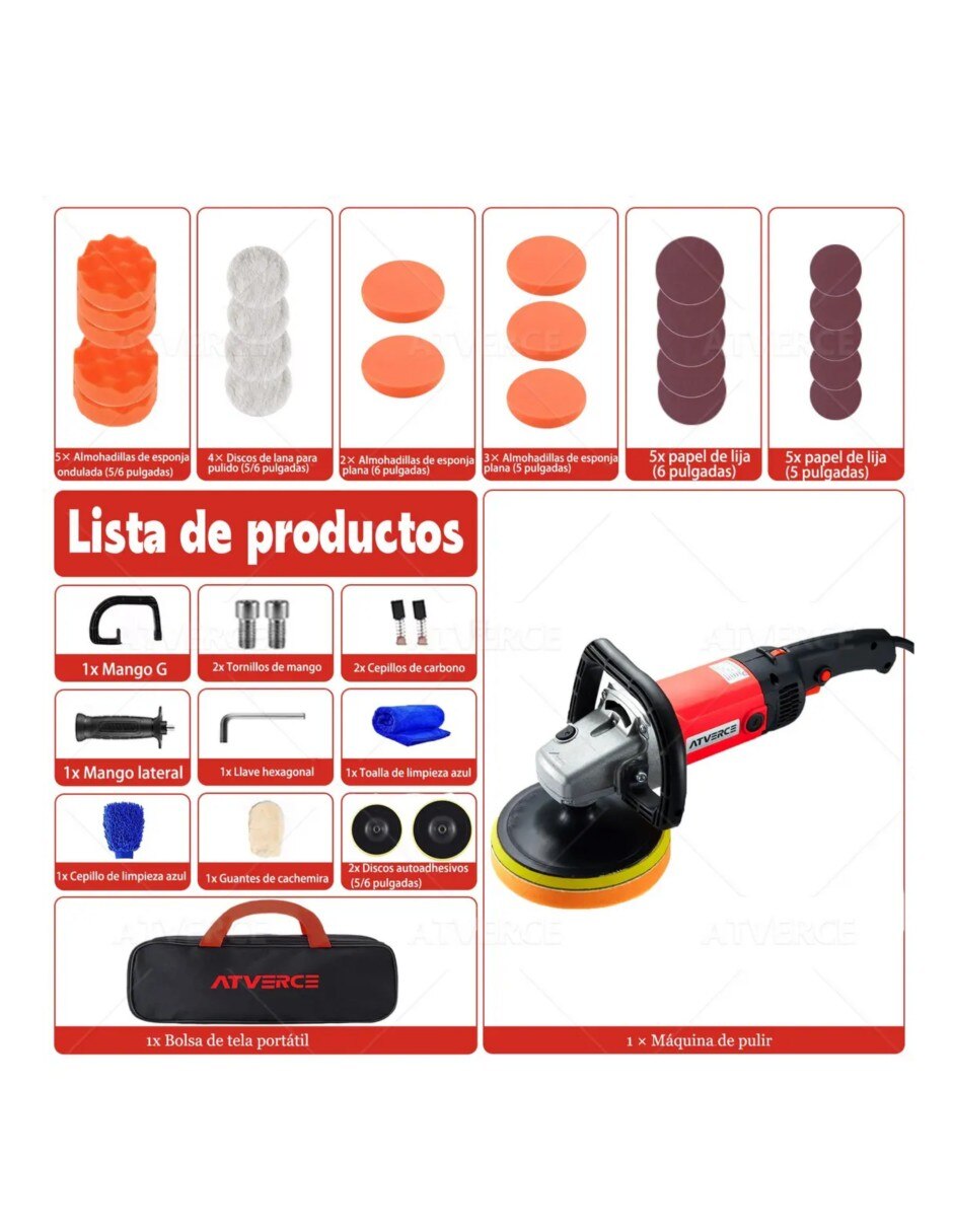 Pulidora orbital pulidora de autos 120 w 5