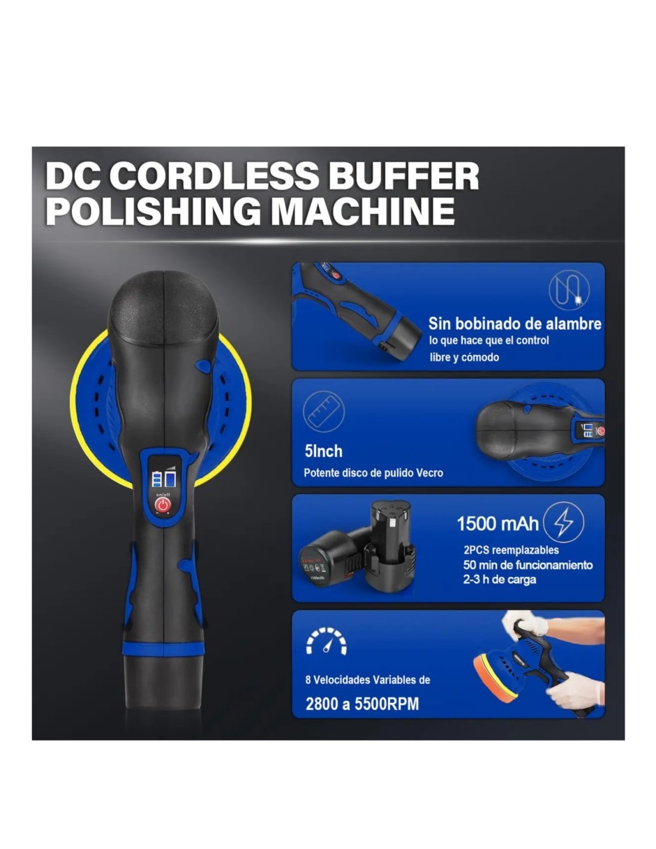 Pulidora orbital pulidora electrica 1150 w