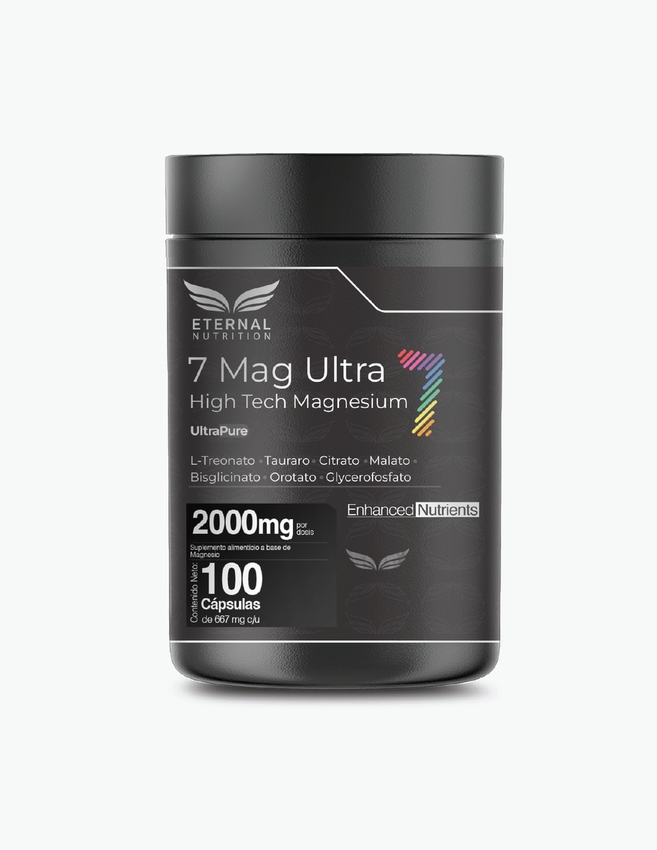 Seven Mag Ultra: Magnesio Complex 7 en 1 100 Cápsulas - Cognición y Descanso Seven Mag Ultra: Magnesio Complex 7 en 1 100 Cápsulas - Cognición y Descanso