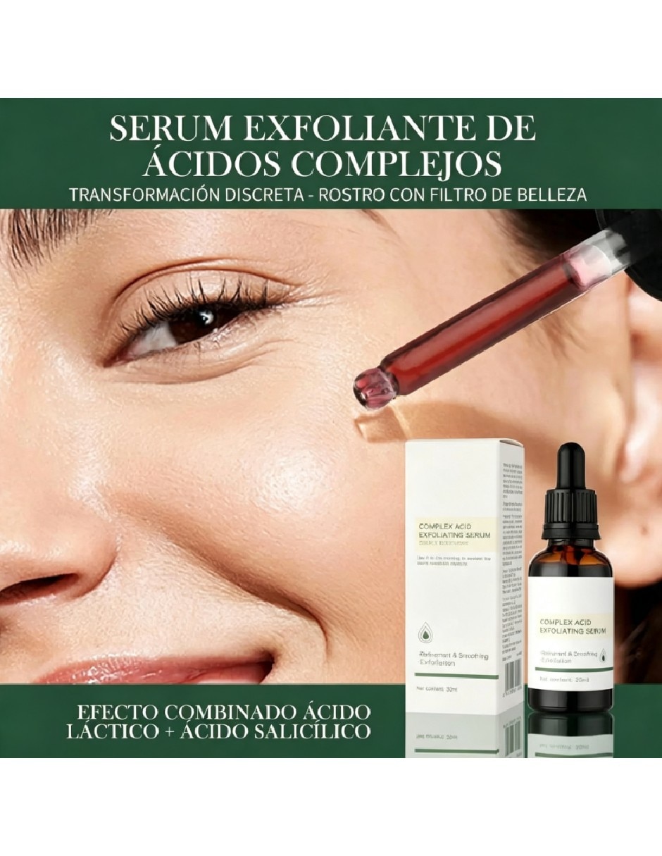 Sérum facial Ácido Láctico y Hialurónico de piel mixta 3
