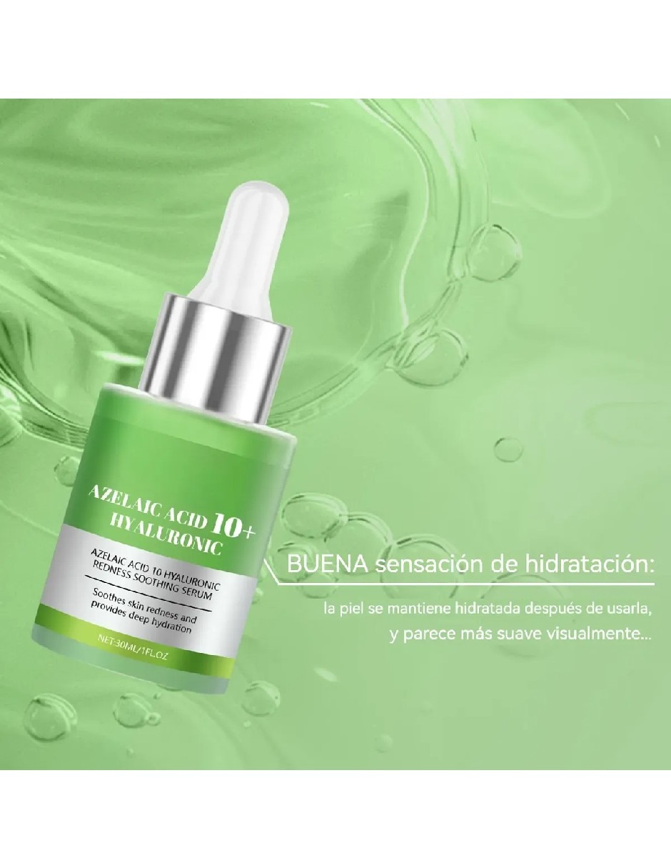 Sérum facial calmante acido zelaico extractos de trigo y cebada de piel sensible 4