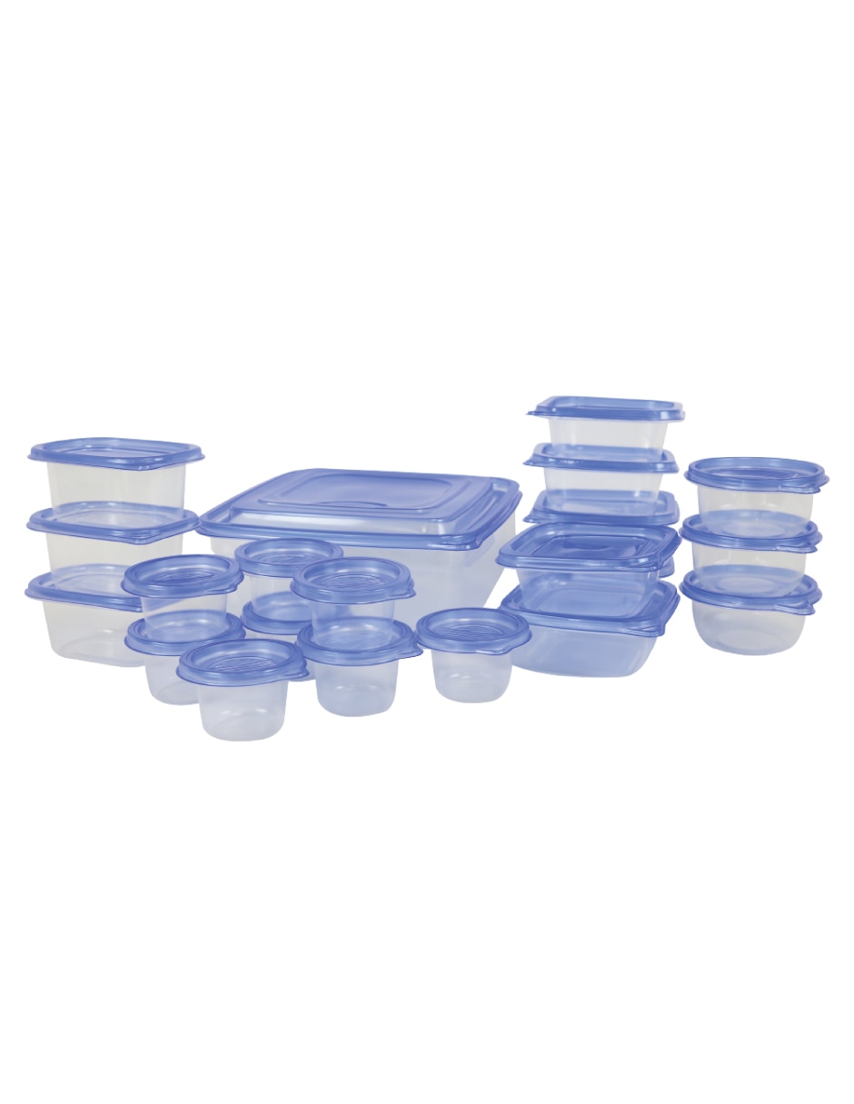 Kit de contenedores tuppers de plástico 2s Kit de contenedores tuppers de plástico 2s