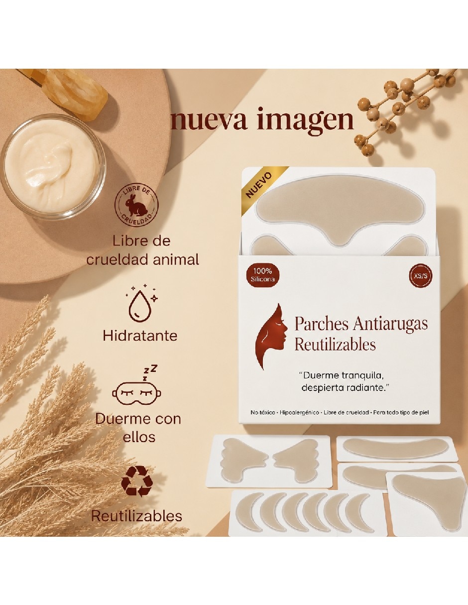 Parches para rostro antiarrugas grado medico 3