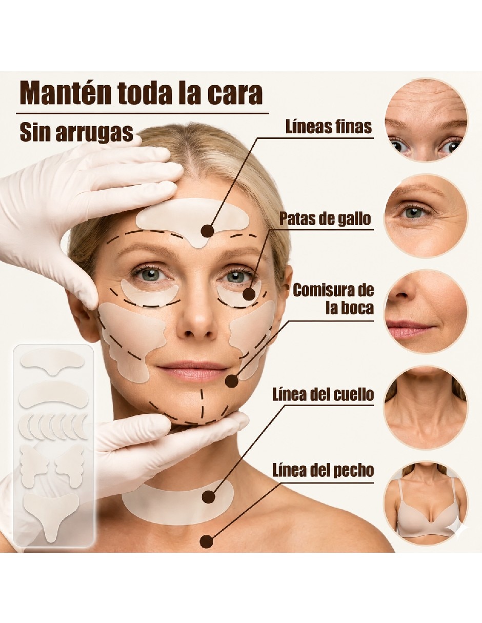 Parches para rostro antiarrugas grado medico 2