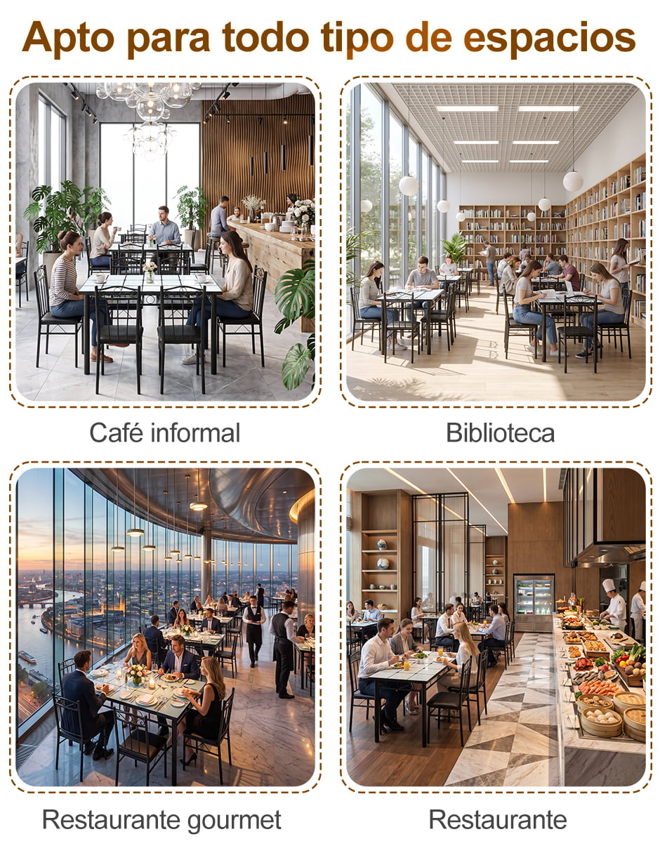 Comedor para de cristal templado 5