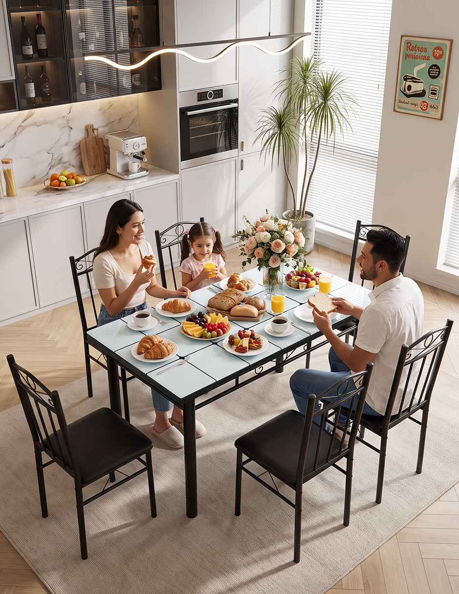 Comedor para de cristal templado 9