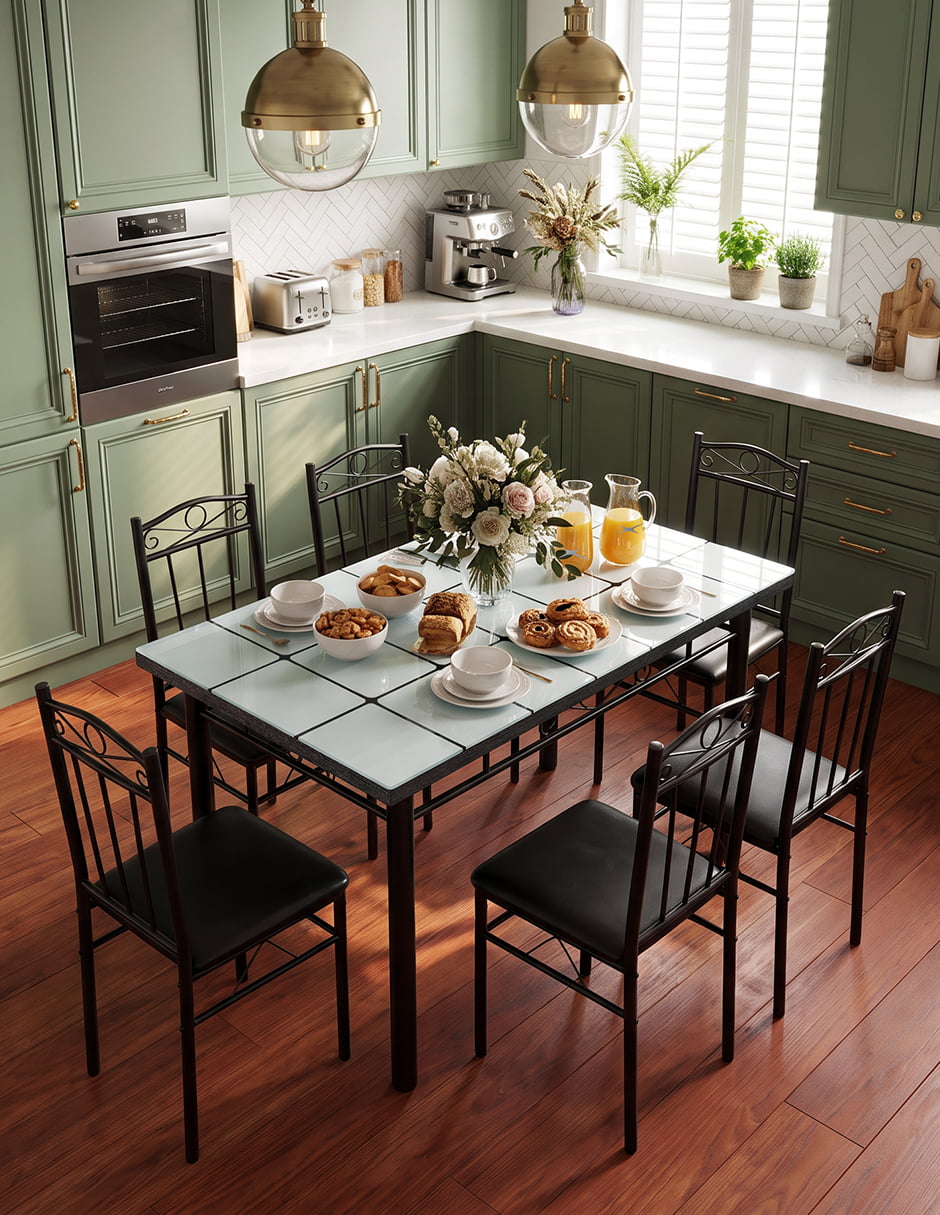 Comedor para de cristal templado 12