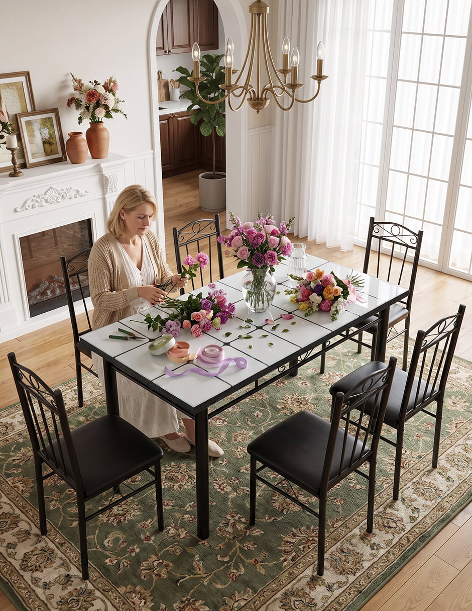 Comedor para de cristal templado 10