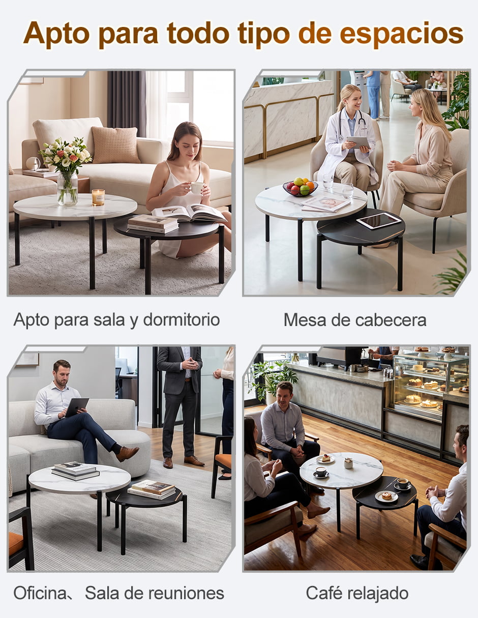 Set mesa nido armable de melamina