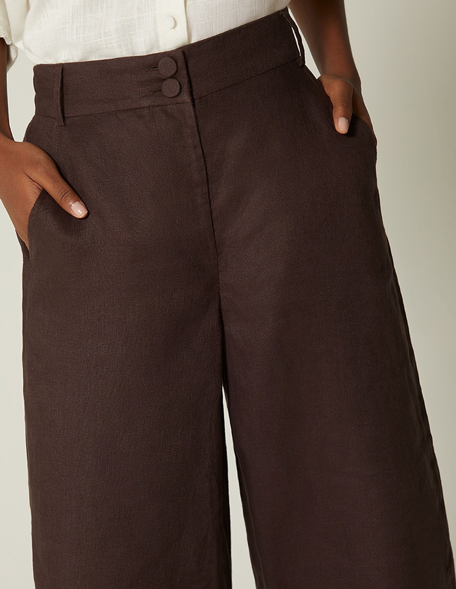 Pantalón capri amplio para mujer 3