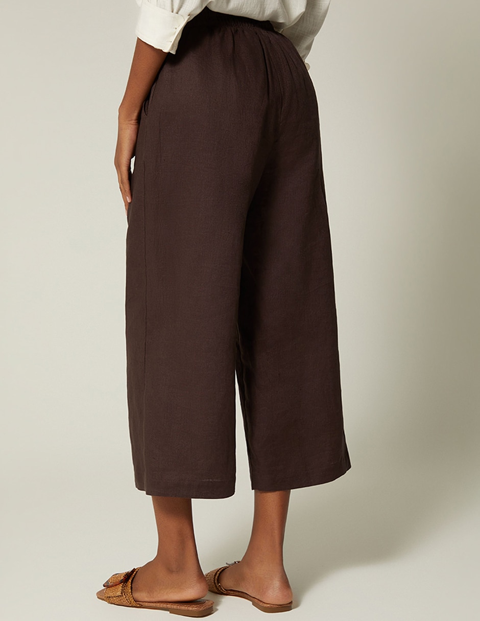 Pantalón capri amplio para mujer 2