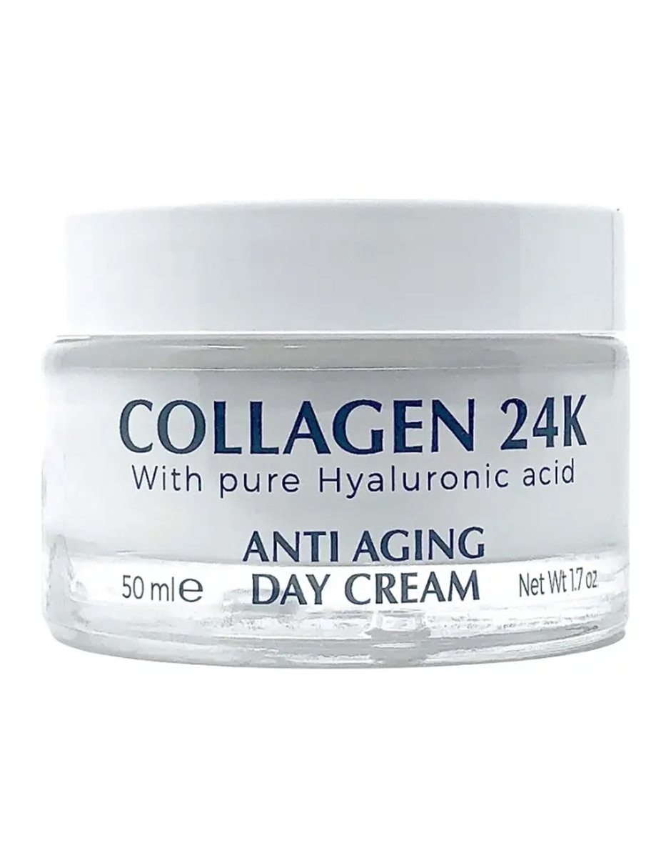 Crema para rostro y cuerpo recomendada para reafirmar de Día antiedad 24K con acido Hialurónico todo tipo piel