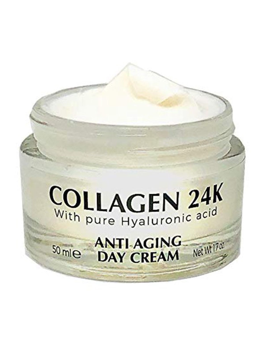 Crema para rostro y cuerpo recomendada para reafirmar de Día antiedad 24K con acido Hialurónico todo tipo piel 2