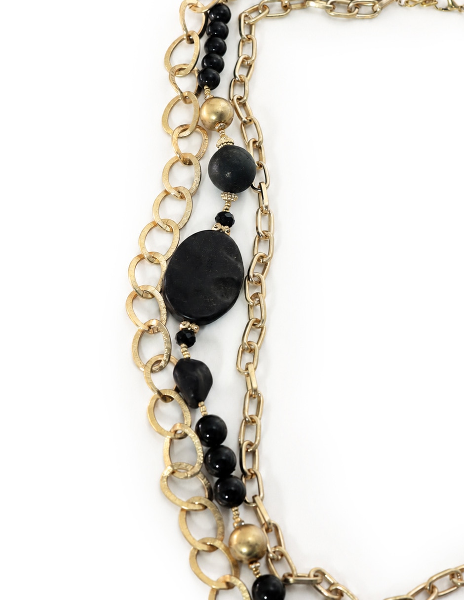 Collar de varios hilos ethno glam de cerámica 2