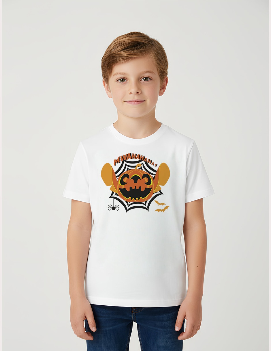 Playera mickey and friends halloween manga corta unisex