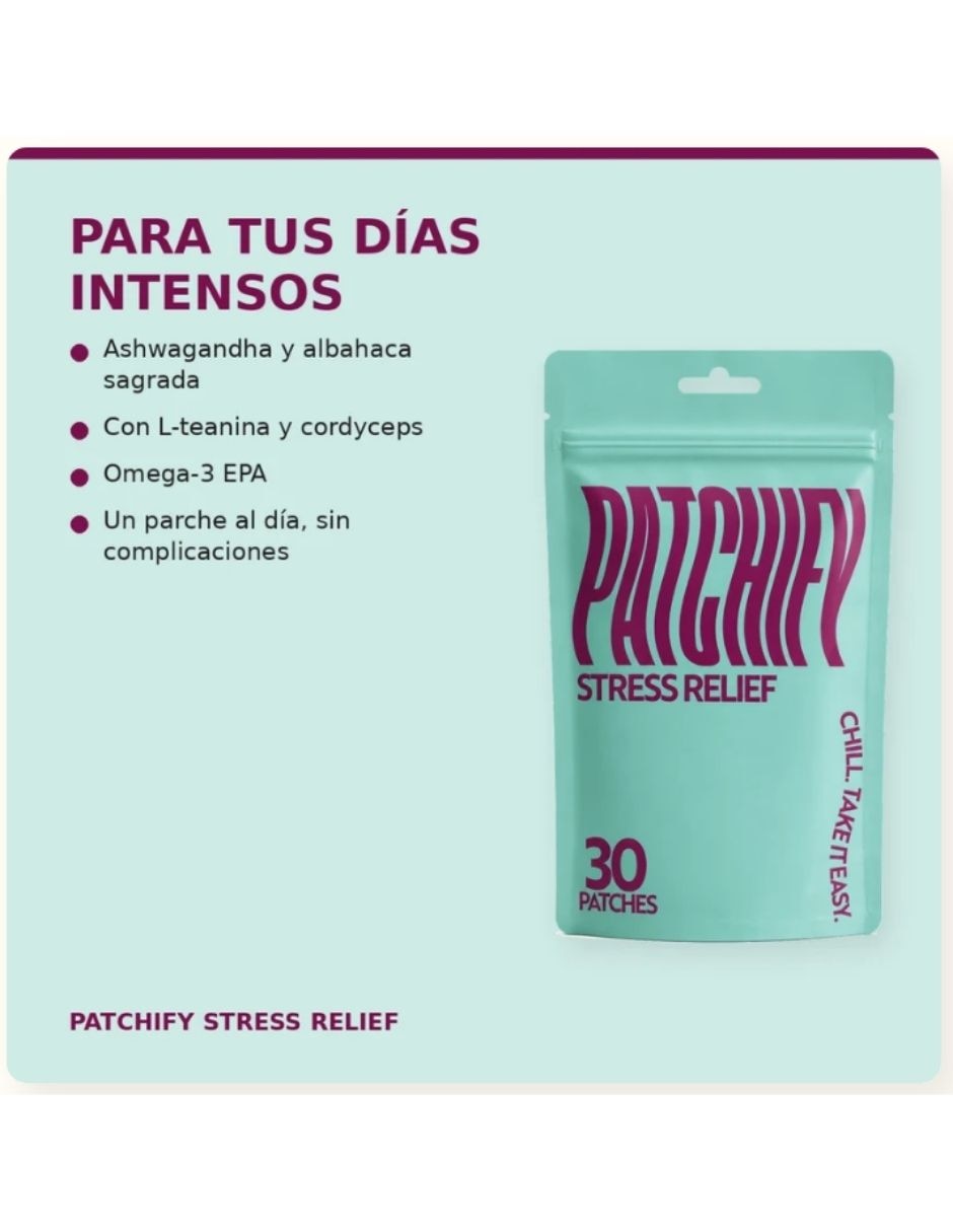 Patchify Stress Relief suplemento alimenticio parches 5