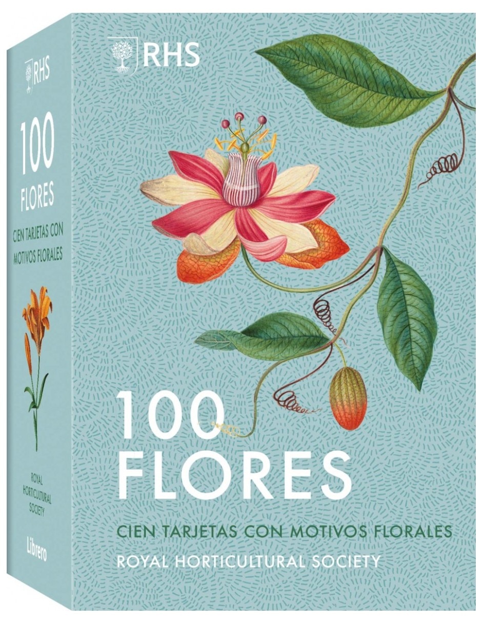 Libro 100 Flores - Baraja De 100 Cartas Con Motivos Florales De Royal Horticultural Society 8