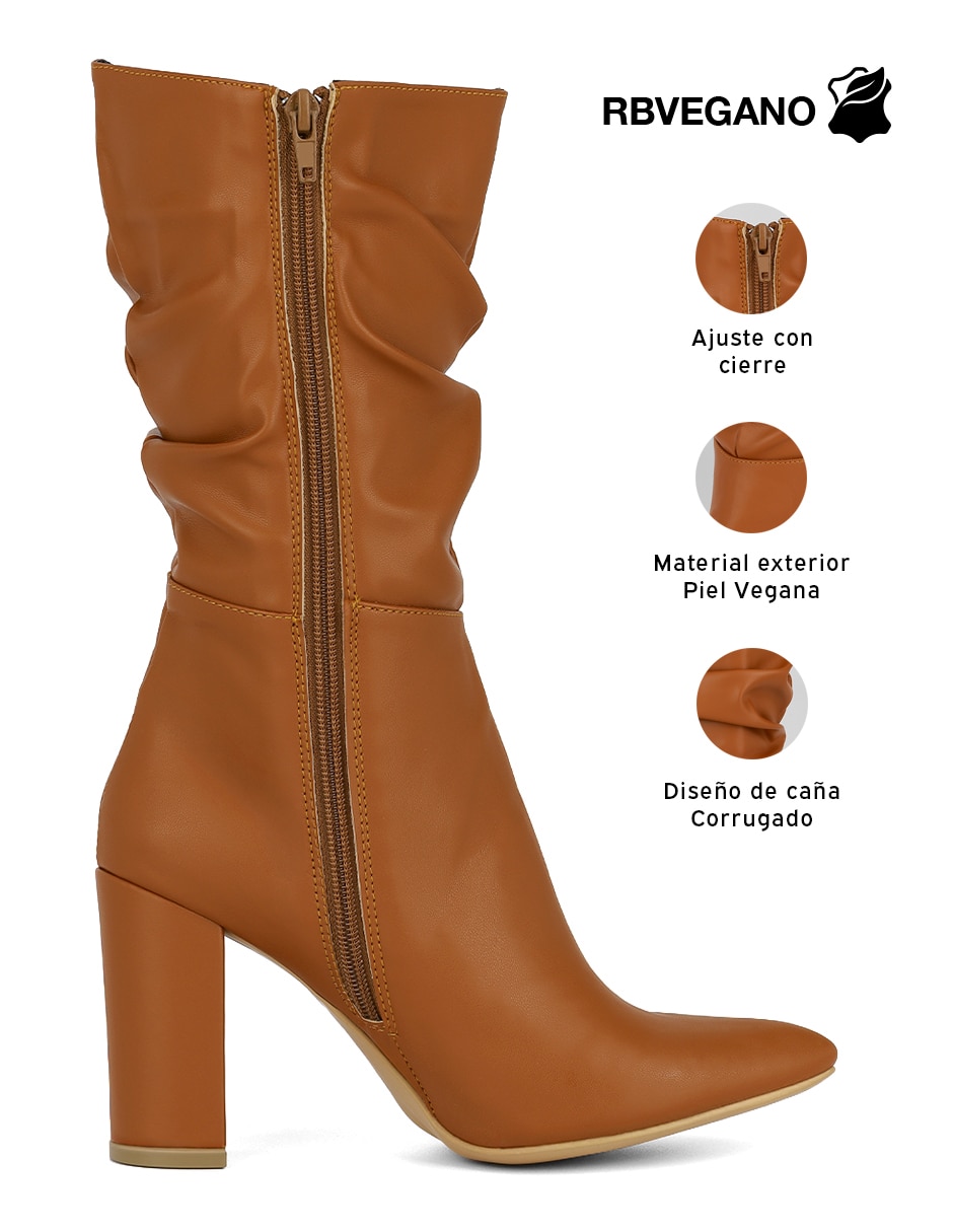 Bota abajo de la rodilla modern essential de piel para mujer 4
