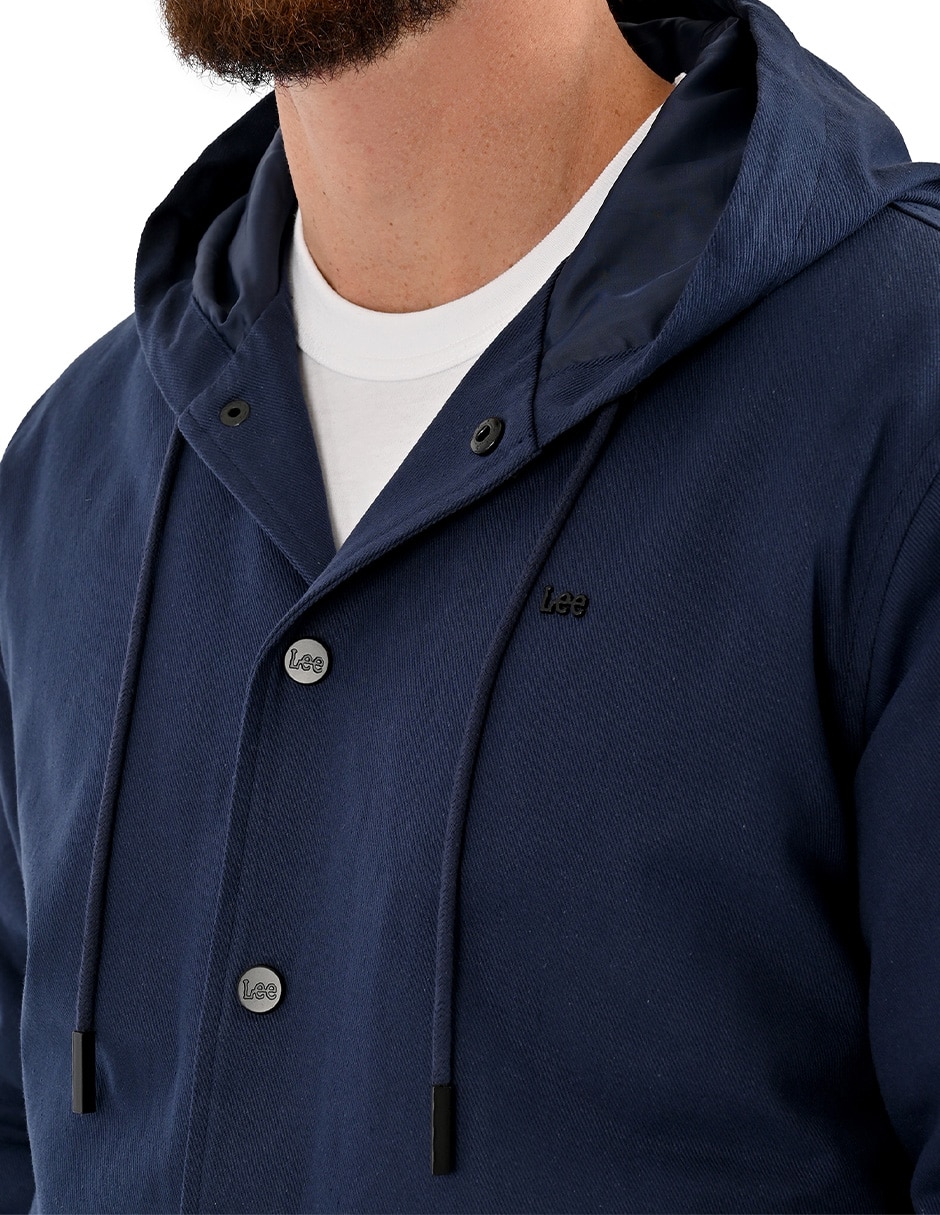 Chamarra casual de algodón con bolsillos para hombre 3