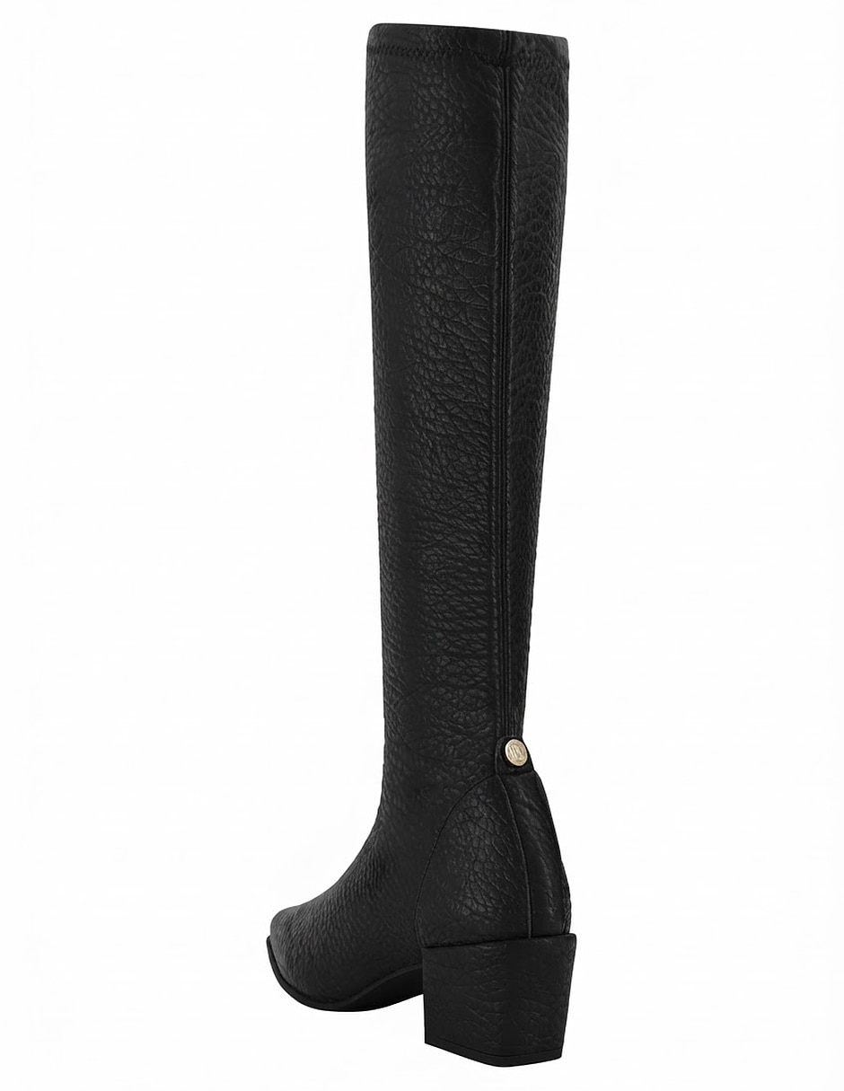 Bota rodilla de piel para mujer 2