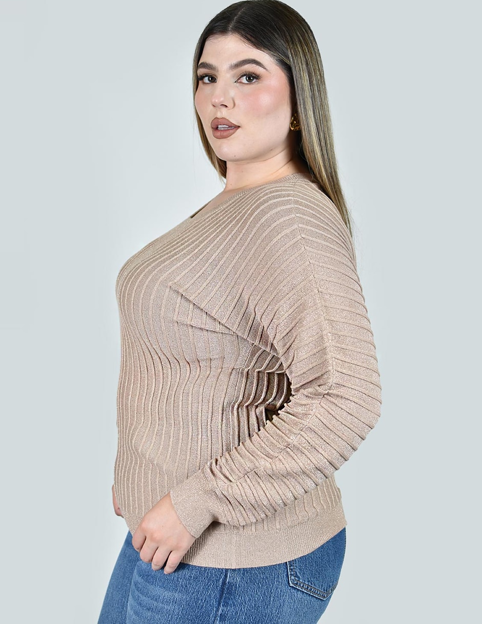 Suéter cuello redondo para mujer 5