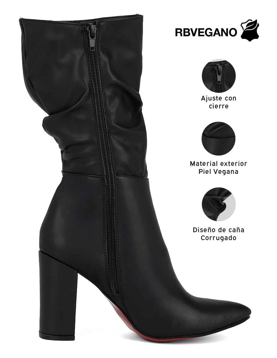 Bota abajo de la rodilla modern essential de piel para mujer 4