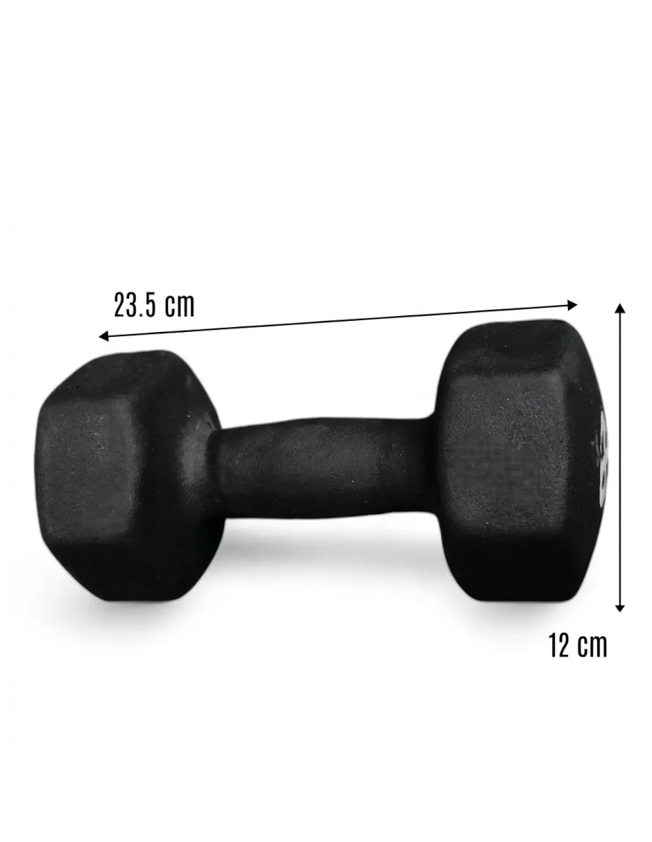 Mancuerna de peso fijo 4 kg 2 piezas 5