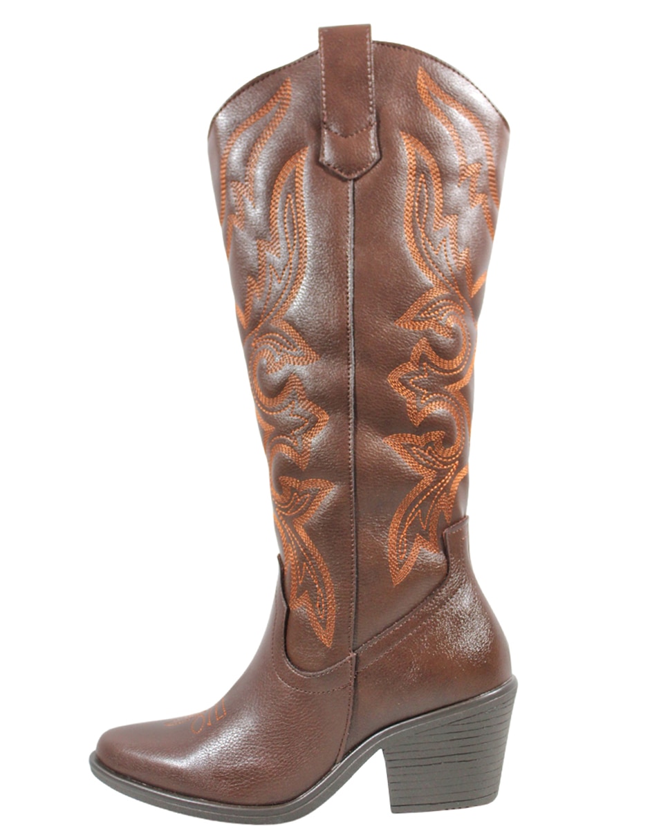 Bota arriba del tobillo de piel para mujer
