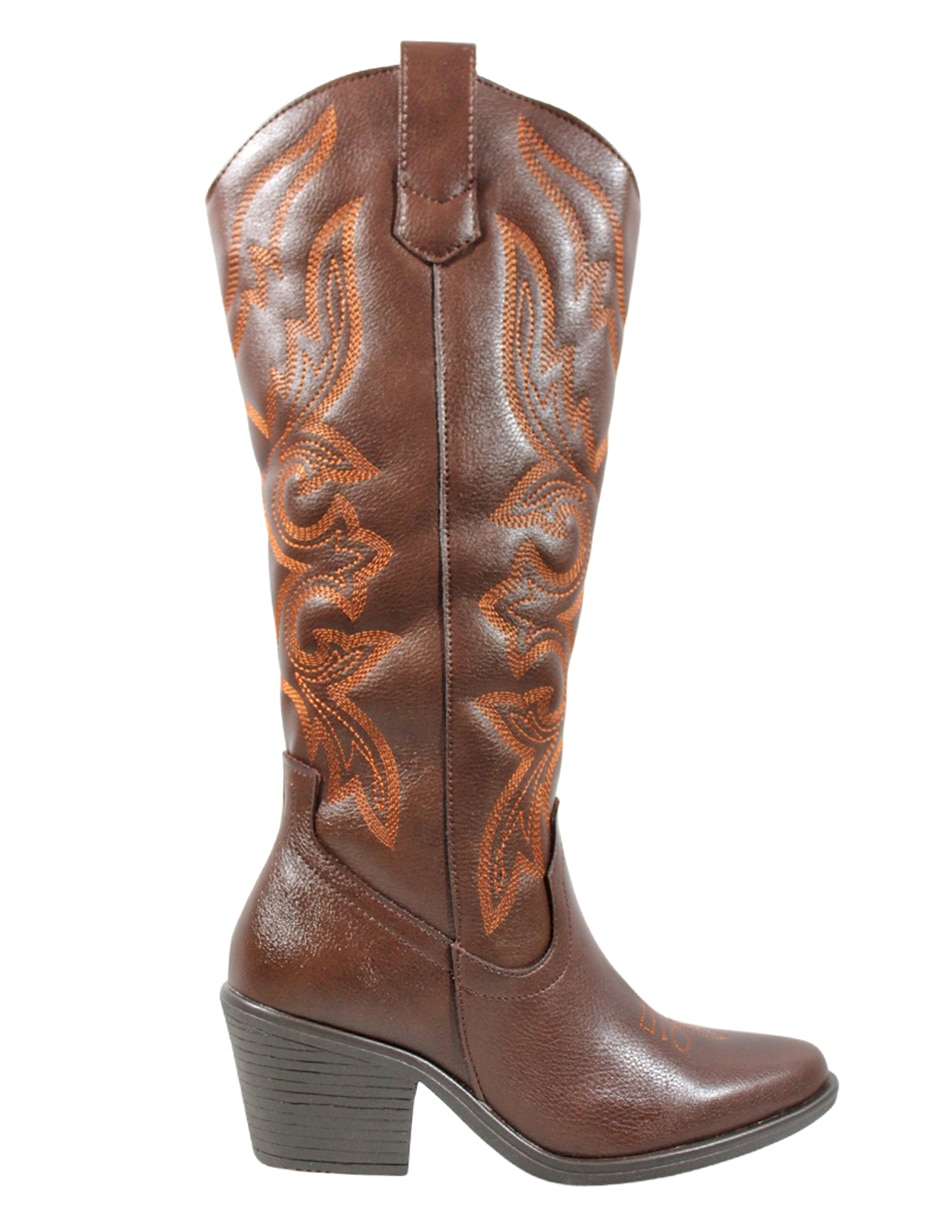 Bota arriba del tobillo de piel para mujer 3