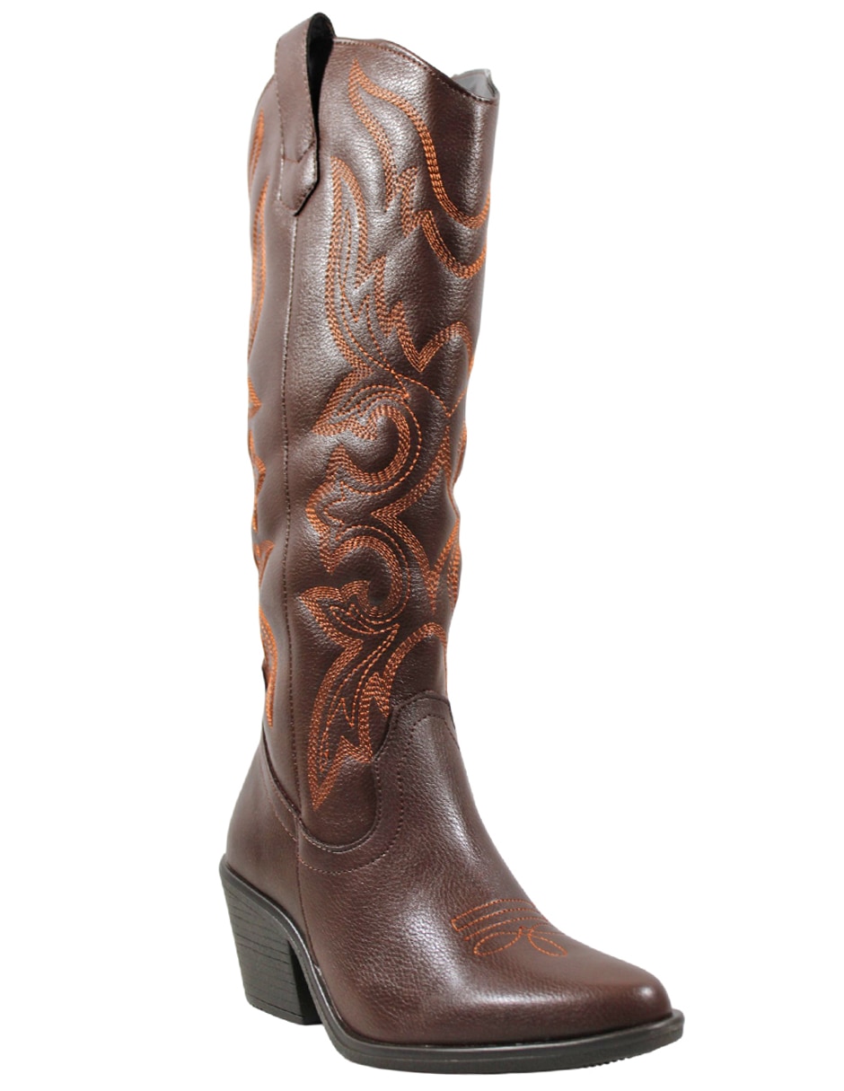 Bota arriba del tobillo de piel para mujer 11