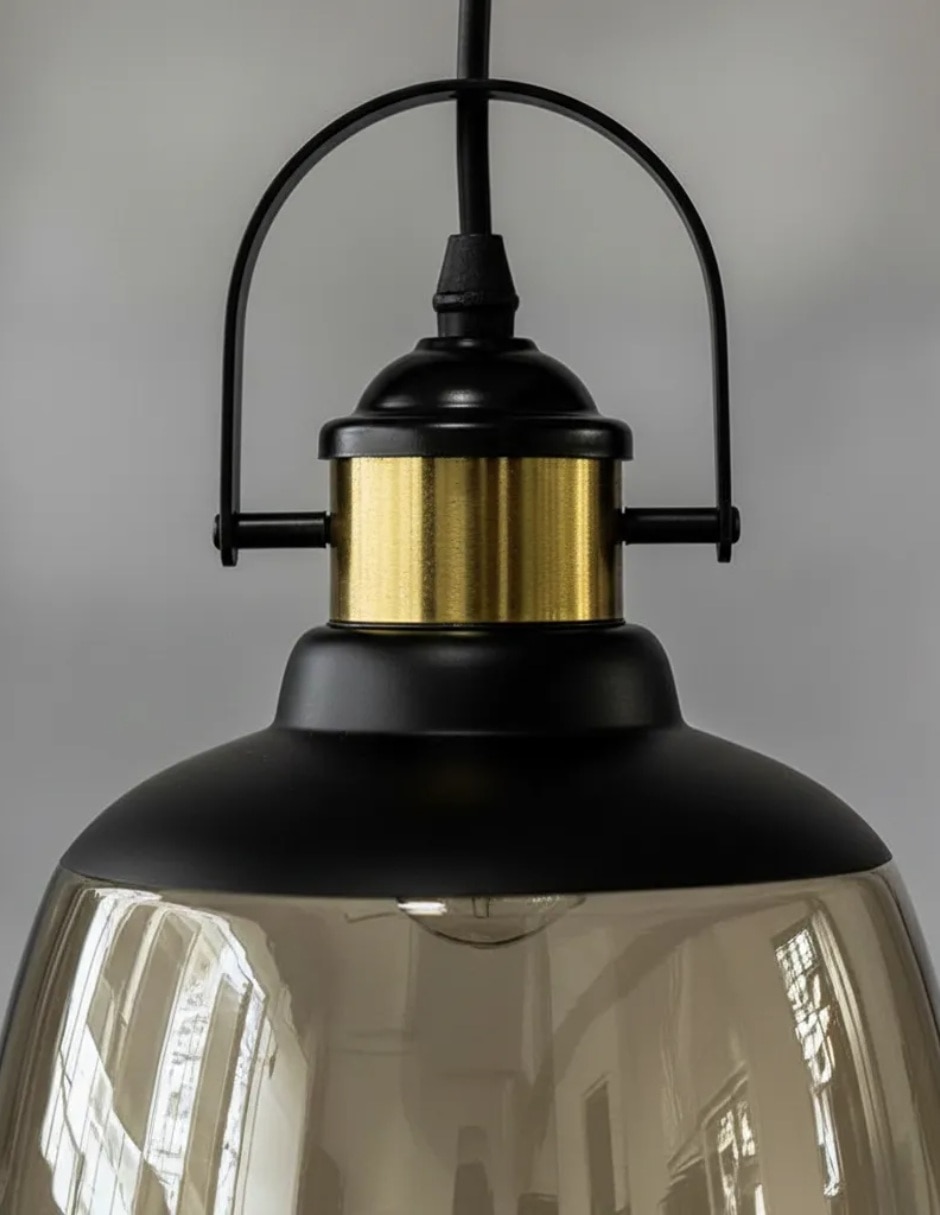 Lámpara colgante incandescente y led nitrox 3
