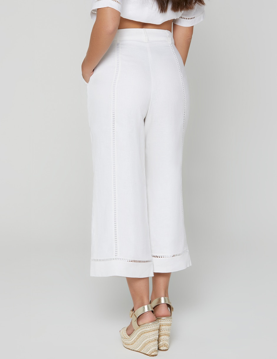 Pantalón capri kalkara repro amplio para mujer 2
