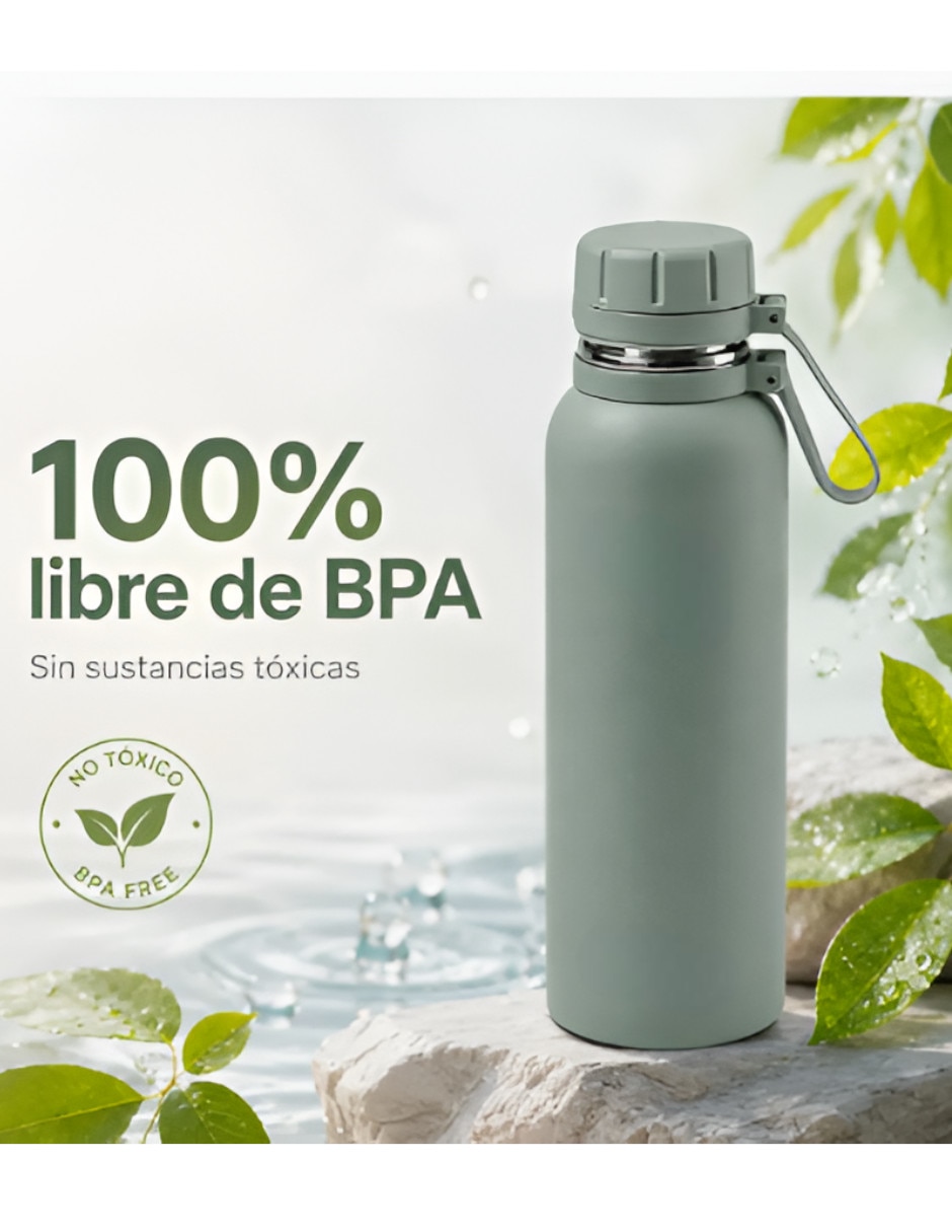 Termo de acero inoxidable con tapa rosca 3